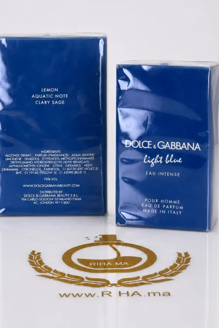 LIGHT BLUE EAU INTENSE - DOLCE & GABBANA prix maroc