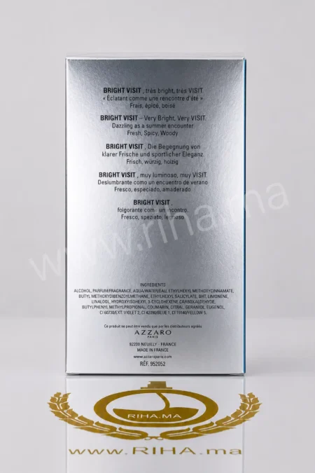 Bright Visit Azzaro Eau de Toilette pour homme prix Maroc