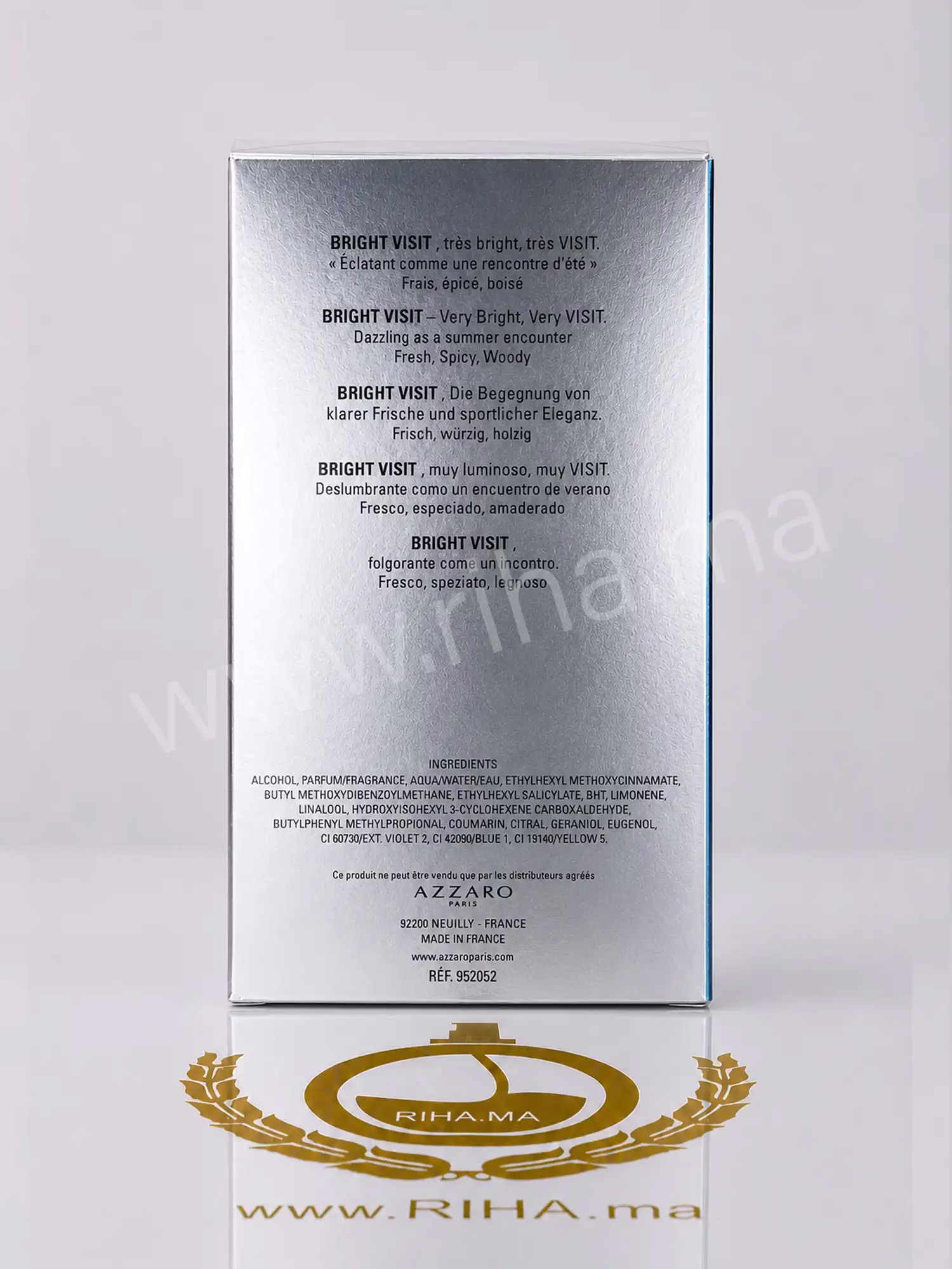 Bright Visit Azzaro Eau de Toilette pour homme prix Maroc