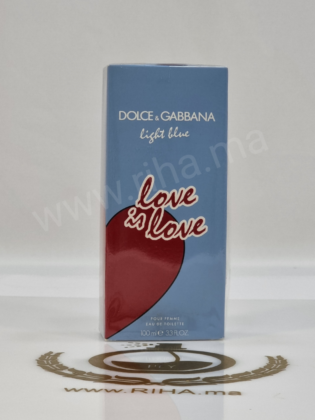 PARFUM LIGHT BLUE LOVE IS LOVE POUR FEMME DE DOLCE & GABBANA  EAU DE TOILETTE  100ML