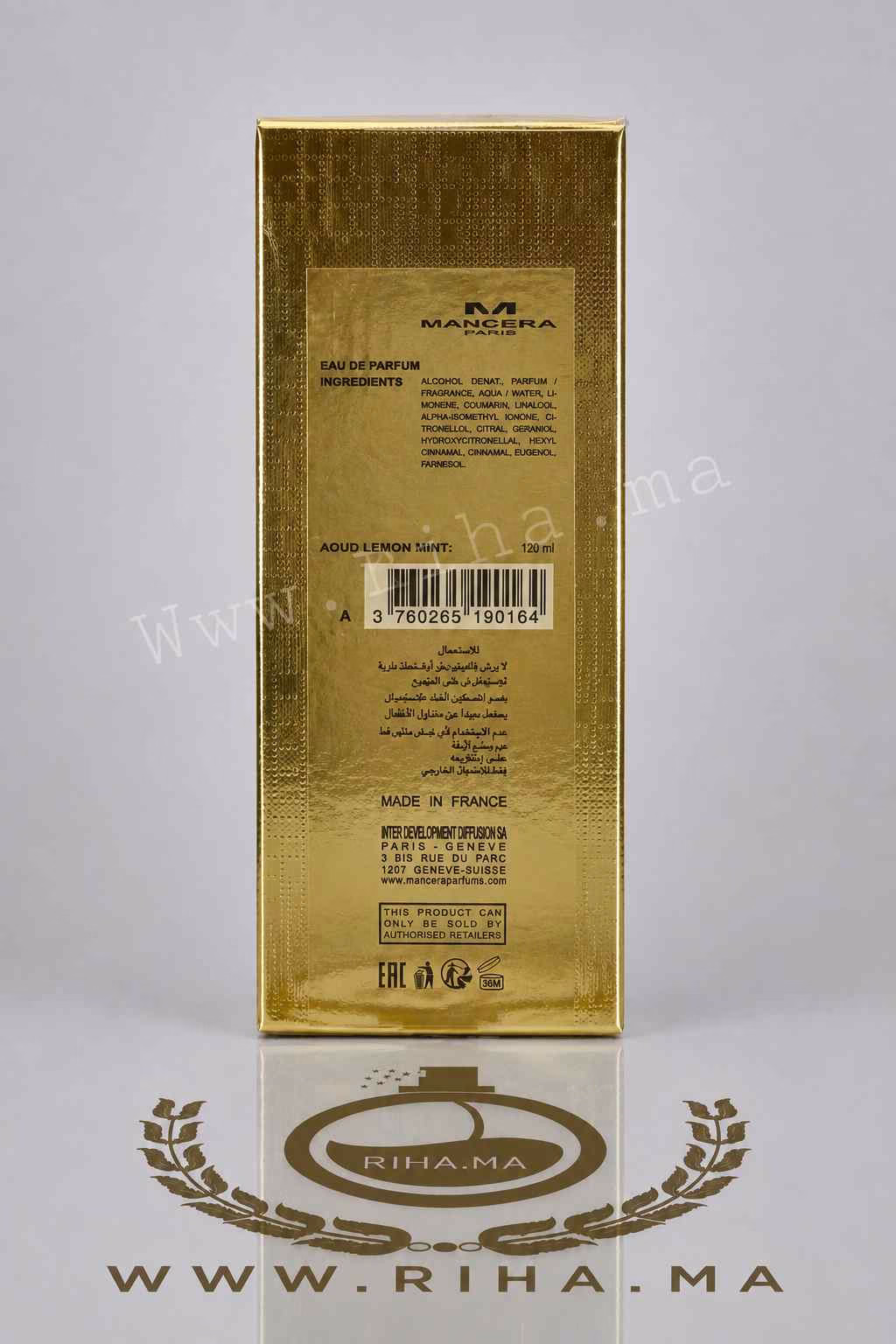Aoud Lemon Mint – Mancera prix maroc