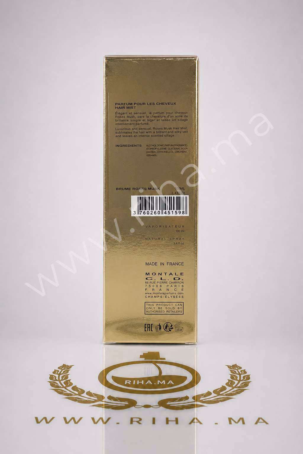 Roses Musk-Montale PARFUM POUR LES CHEVEUX