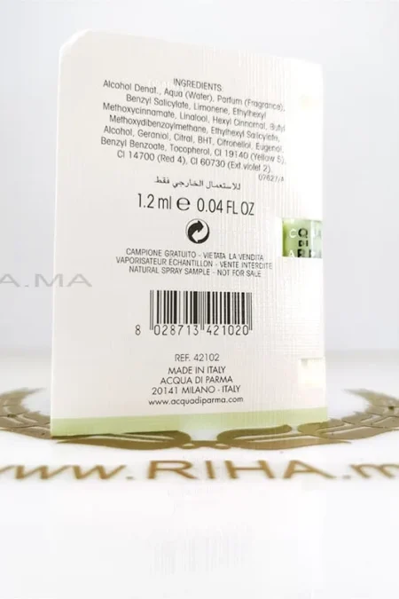 Echantillons miniature Acqua Nobile Gelsomino-Acqua di Parma Acqua di parma - parfum Maroc