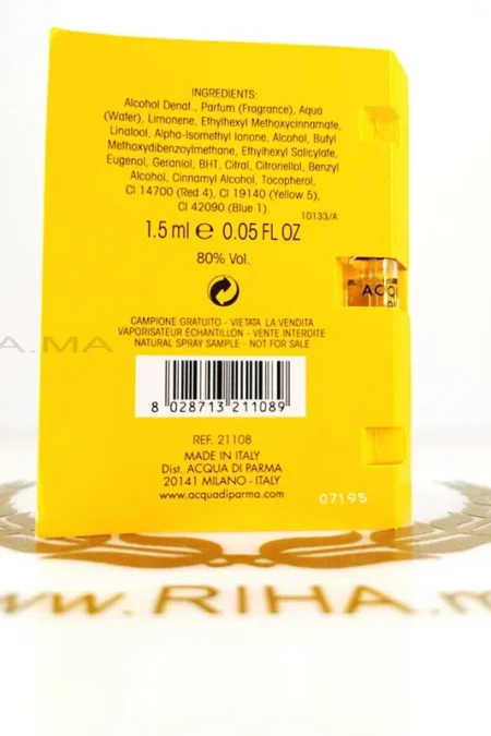 Echantillons miniature Gelsomino Nobile-Acqua di Parma Acqua di parma - parfum Maroc