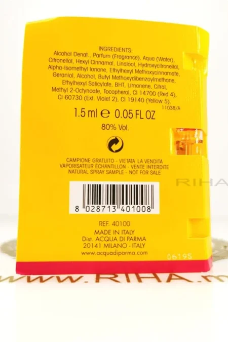 Echantillons miniature Peonia Nobile-Acqua di Parma Acqua di parma - parfum Maroc