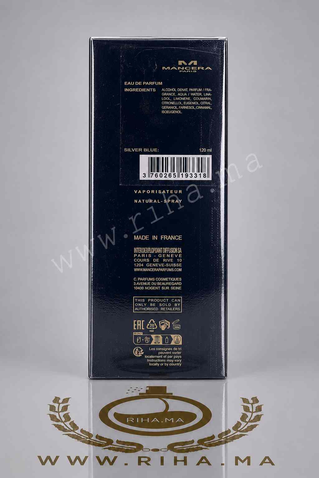 Silver Blue Mancera pour homme -Mancera prix maroc Silver Blue Mancera pour homme -Mancera prix maroc