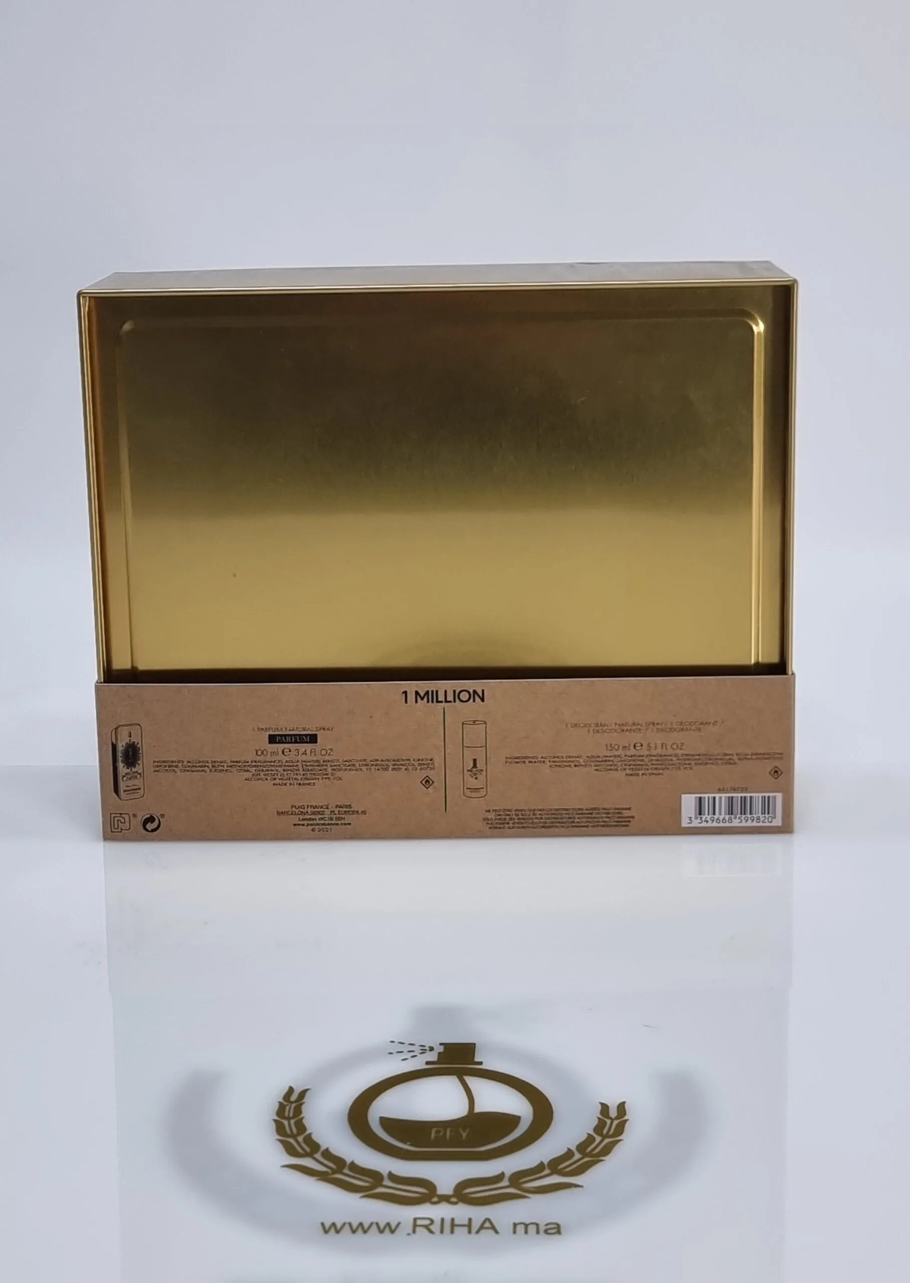 one million parfum 100ml coffret Coffret One Million le Parfum Paco Rabanne Homme- 100mL et le Deodorant Spray-150mL| Paco Rabanne - parfum Maroc