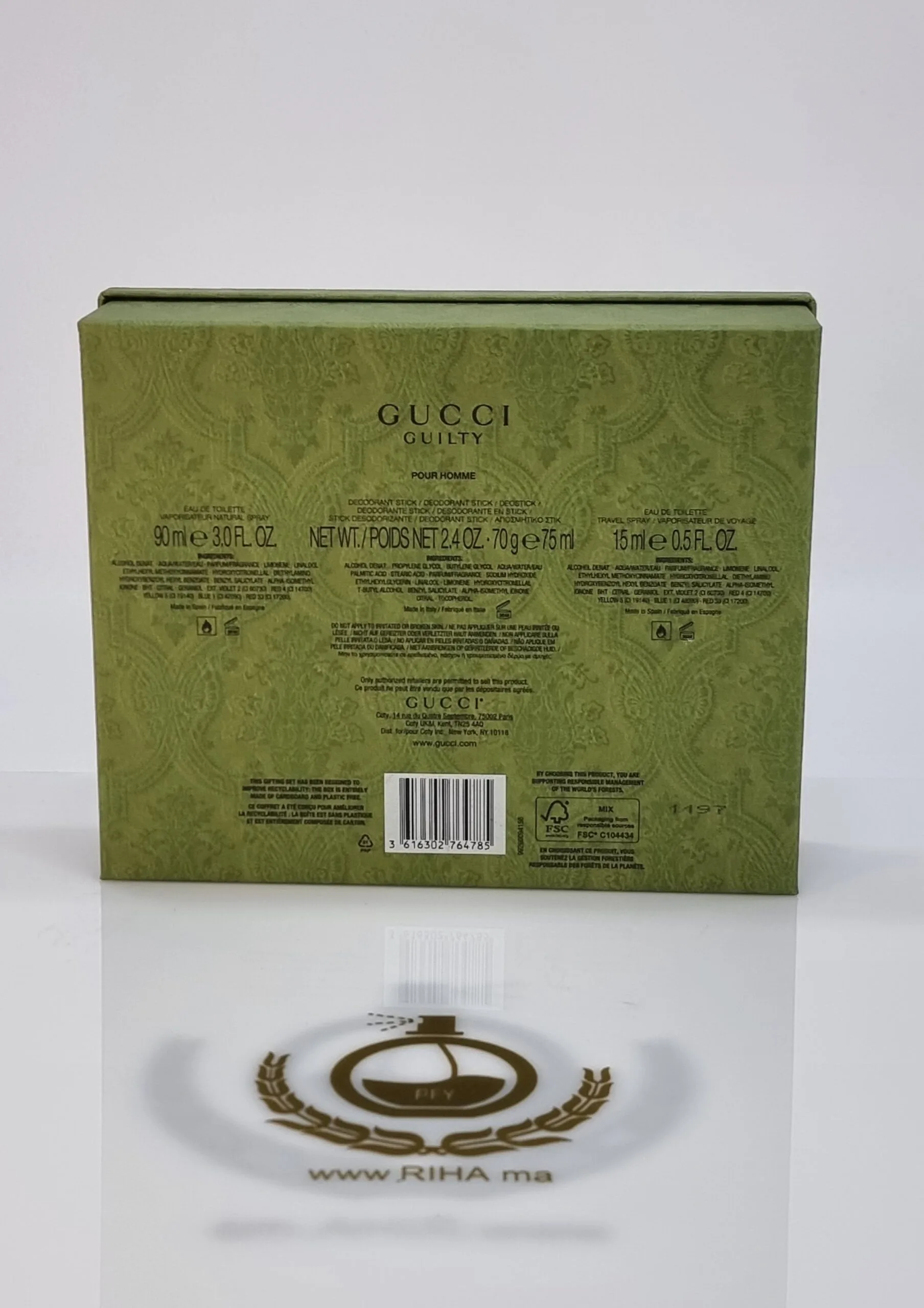 gucci uilty 90ml coffret Coffret Cadeau Guilty Pour Homme Gucci-GUCCI GUCCI - parfum Maroc