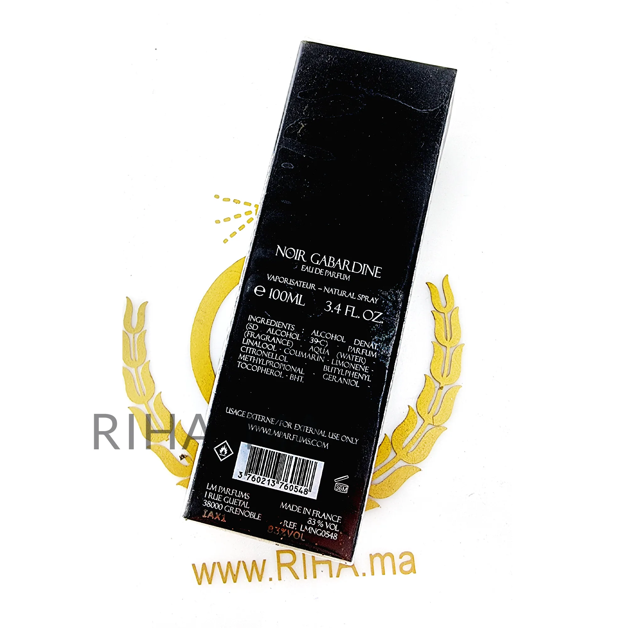Noir Gabardine Laurent Mazzone-LAURENT MAZZONE Laurent Mazzone - parfum Maroc
