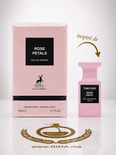 Rose Petals de Maison Alhambra eau de parfum 80ml - inspiré de Tom Ford