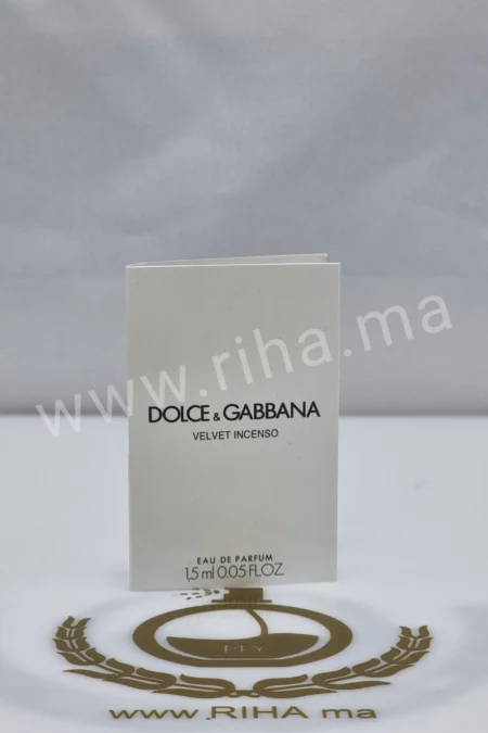 Échantillons Parfum prive Dolce&Gabbana Velvet Incenso Eau de parfum 1.5ml DOLCE&GABBANA - parfum Maroc