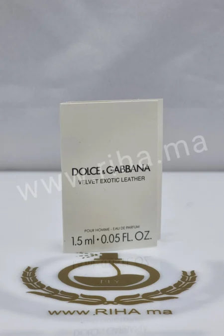 Échantillons Parfum prive Dolce&Gabbana Velvet Exotic Leather Eau de parfum 1.5ml DOLCE&GABBANA - parfum Maroc