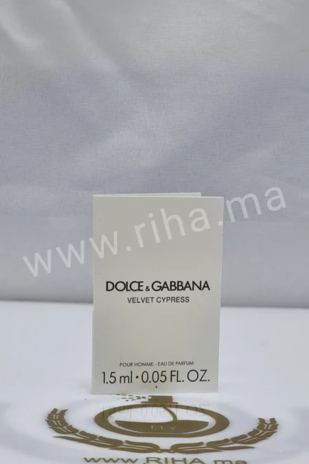 Échantillons Parfum prive Dolce&Gabbana Velvet Cypress Dolce Eau de parfum 1.5ml DOLCE&GABBANA - parfum Maroc