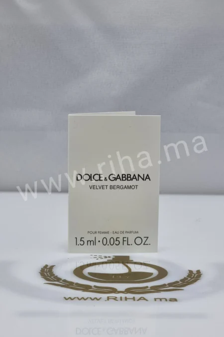 Échantillons Parfum prive Dolce&Gabbana Velvet Bergamot Eau de parfum 1.5ml DOLCE&GABBANA - parfum Maroc