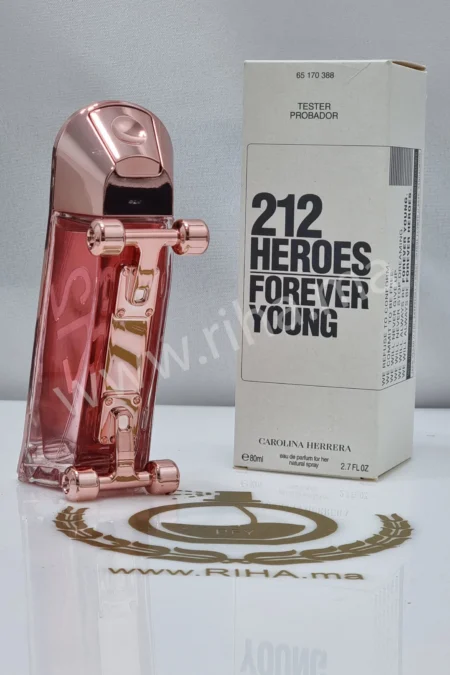 Tester 212 Heroes Forever Young Carolina Herrera Eau de Parfum 80ml Carolina Herrera - parfum Maroc