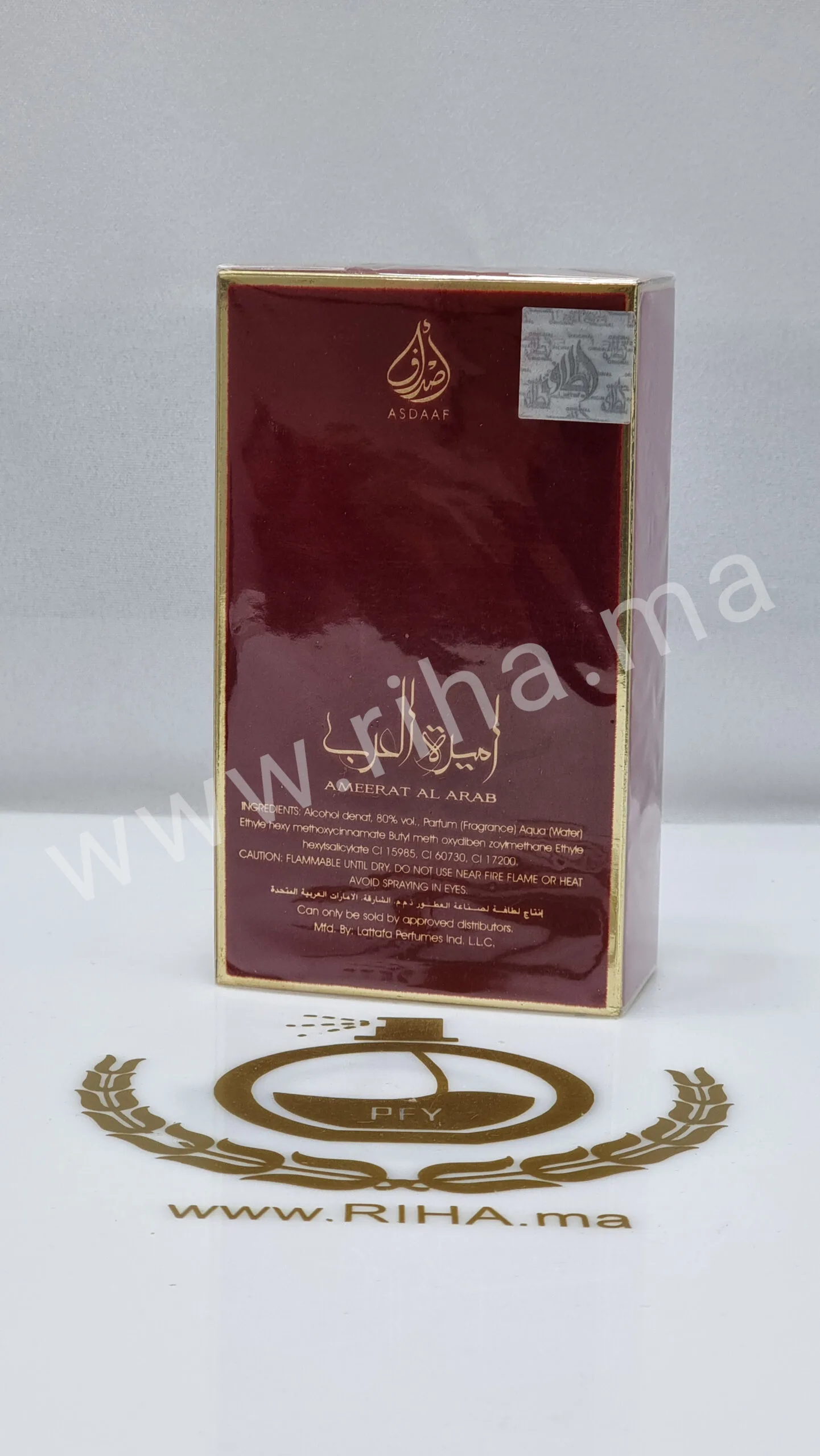 AMEERAT AL ARAB ASDAAF Eau de Parfum 100ml - parfum Maroc