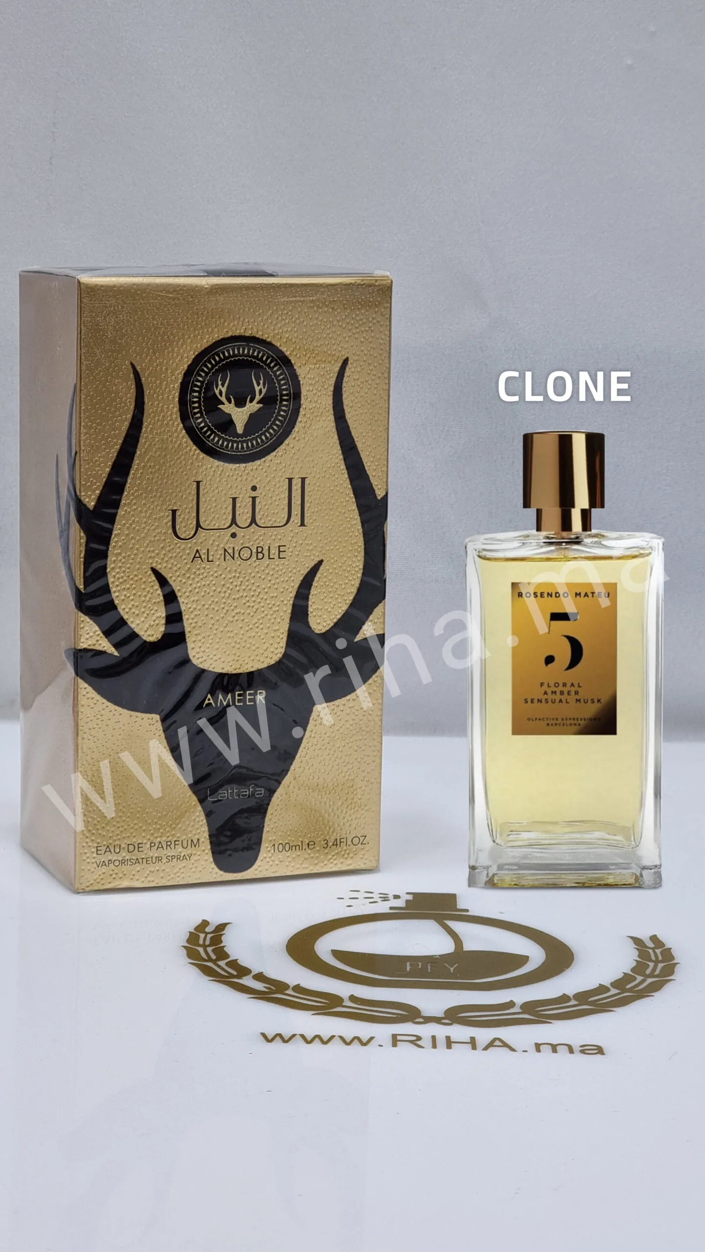 Al noble AMEER Lattafa Eau de Parfum – Clone Rosendo Mateu Nº 5 LATTAFA - parfum Maroc