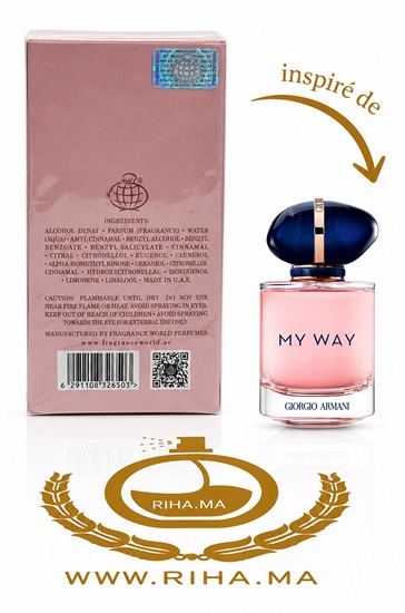 Ur Way Eau de Parfum inspiré de My Way Giorgio Armani Pour Femme
