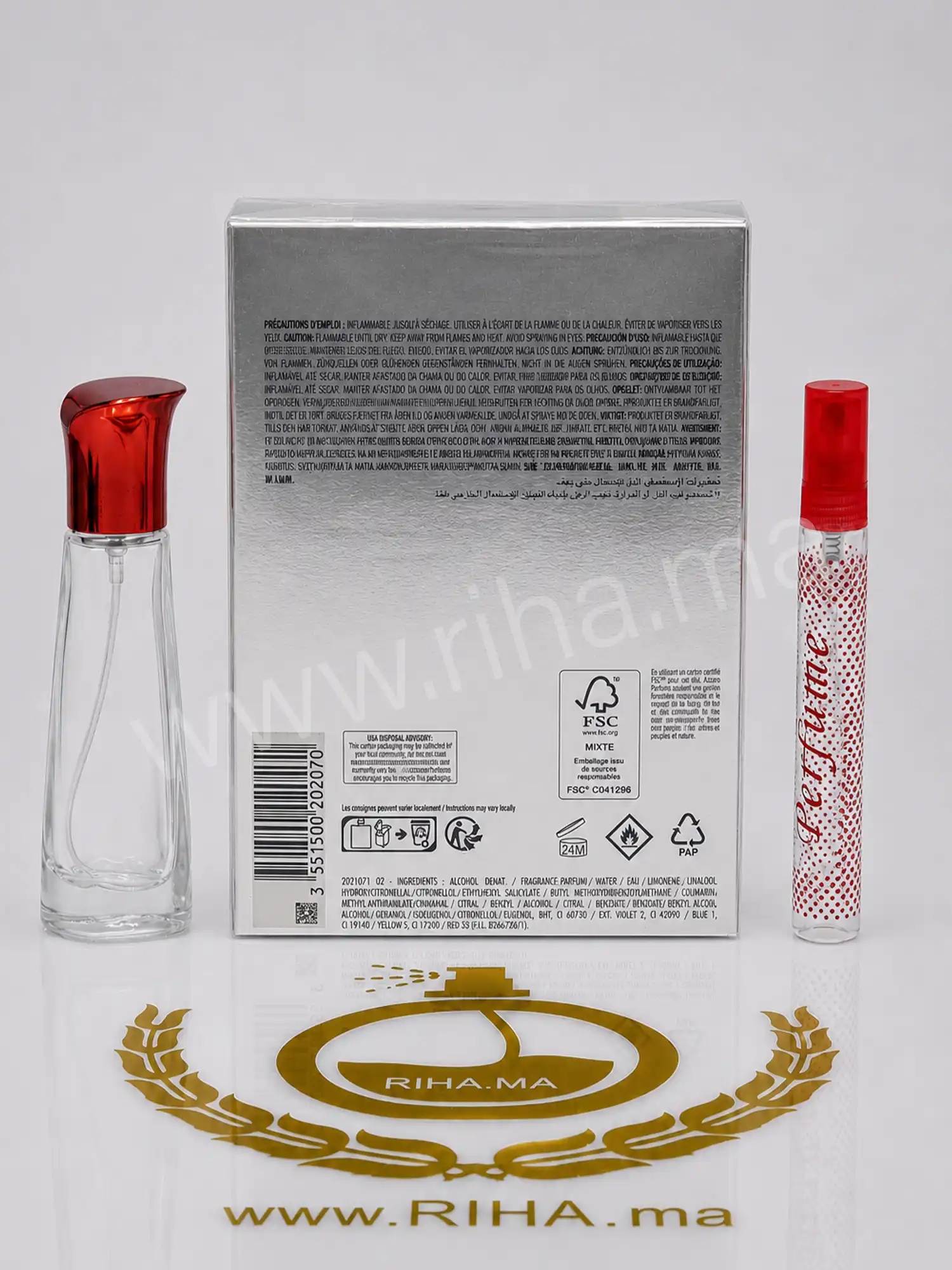 Decantage Chrome Azzaro Eau de Toilette pour homme prix Maroc