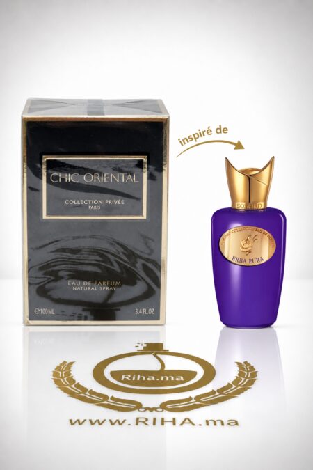 Flacon de parfum chic oriental Geparlys 100ml sur fond sombre