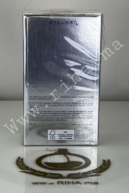 Bvlgari Man Rain Essence eau de parfum 100ml prix maroc