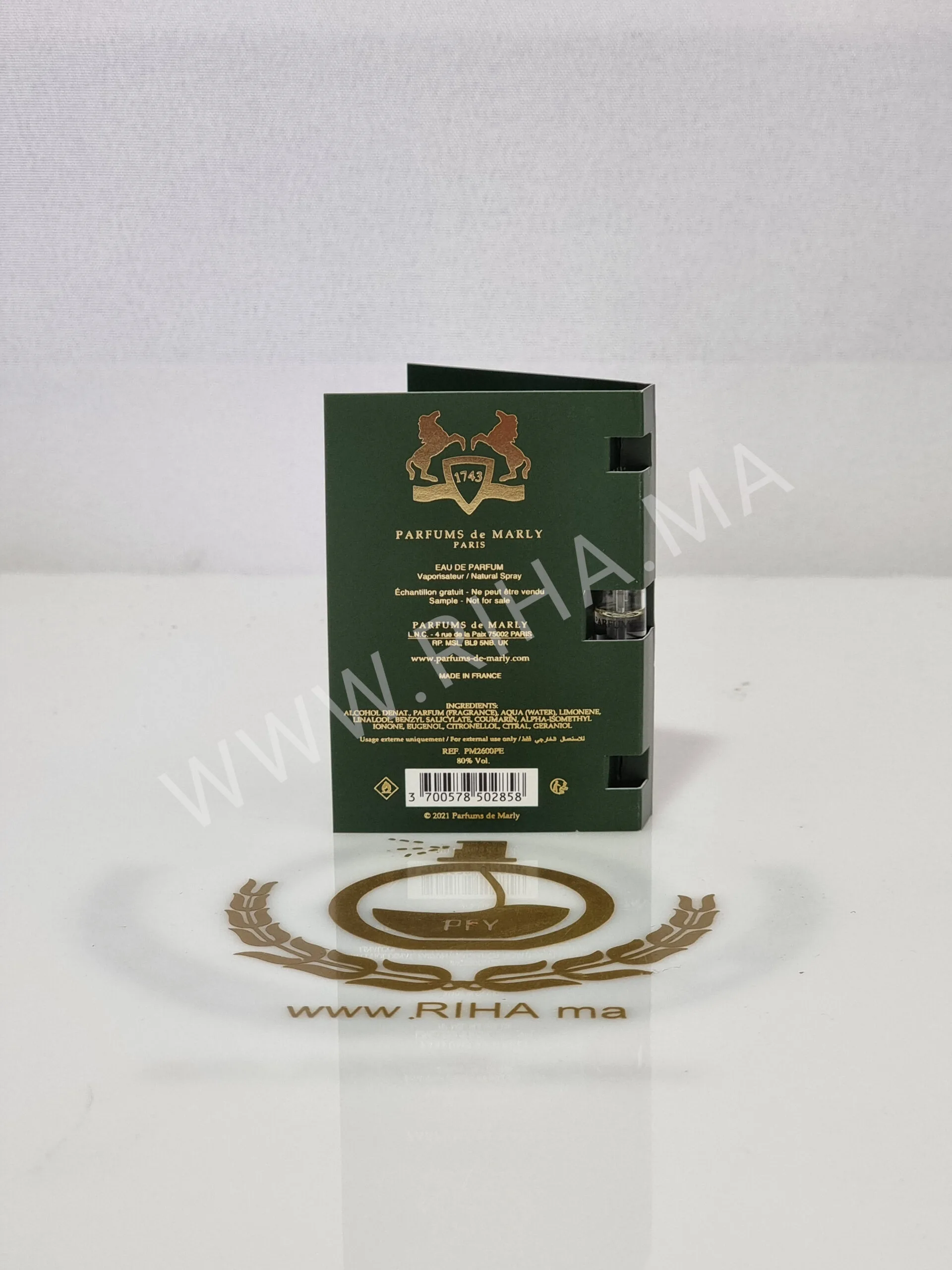 Decantage Haltane Parfums de Marly Echantillon Haltane Parfums de Marly Parfums de Marly - parfum Maroc