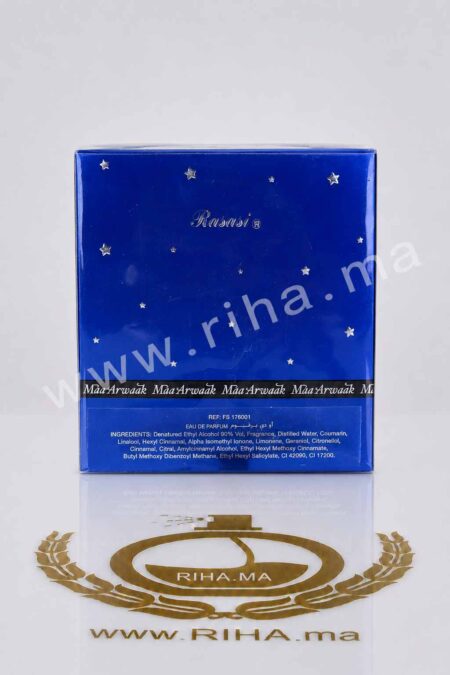 Maa Arwaak Rasasi eau de parfum 50ml Decantage La Luna Gissah Eau de Parfum Authentic PRIX MAROC