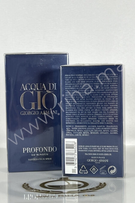 ACQUA DI GIÒ PROFONDO Prix maroc