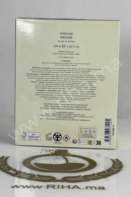  Nishane Hacivat Extrait de Parfum 100 ml Prix Maroc