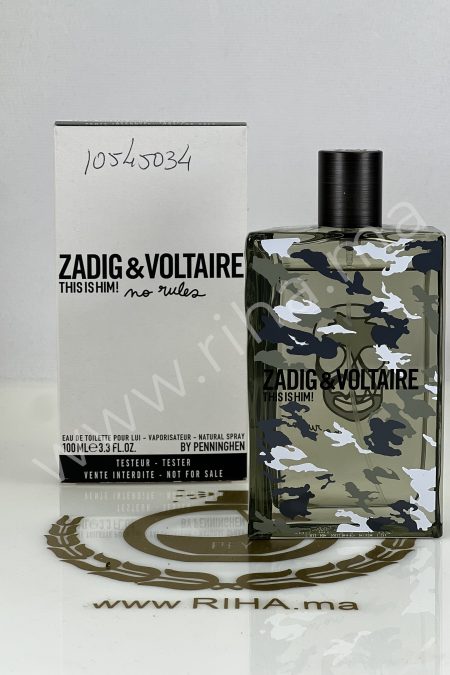 Tester Zadig&Voltaire This Is him No Rules prix maroc