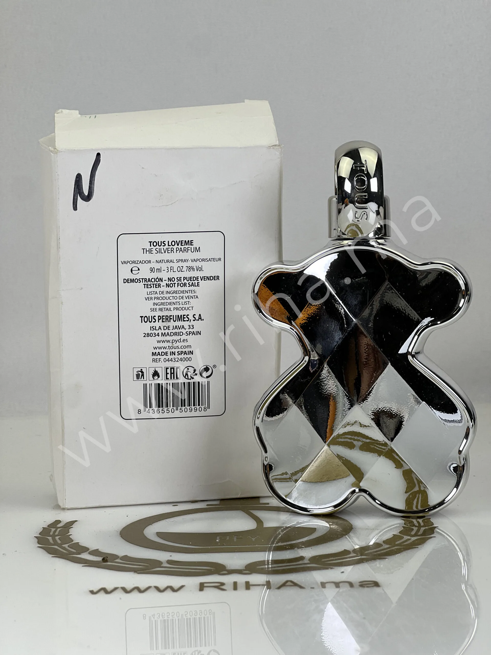 Tester Tous loveme The Silver pour femme 90ml 1 Tester Tous loveme The Silver pour femme prix maroc