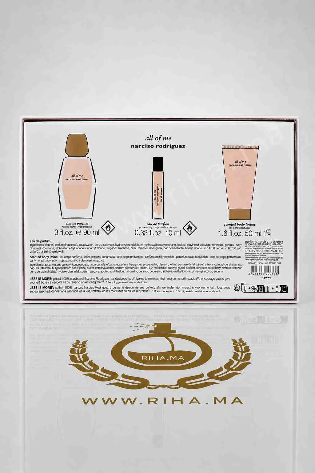 Coffret All Of Me Narciso Rodriguez Pour Femme PRIX MAROC