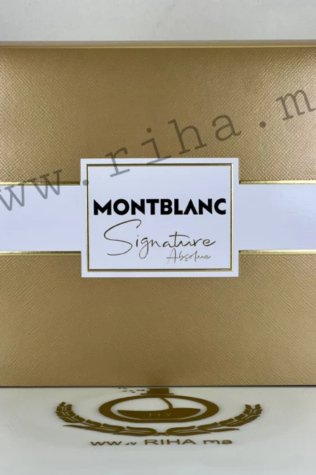 Coffret Signature Absolue Montblanc 50ml prix maroc