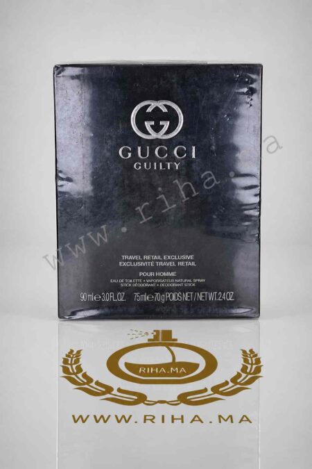COFFRET GUCCI GUILTY TRAVEL RETAIL EXCLUSIVE EAU DE TOILETTE PRIX MAROC