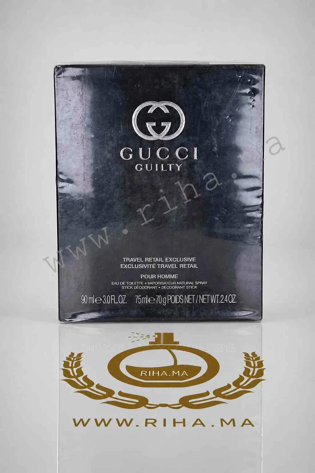 COFFRET GUCCI GUILTY TRAVEL RETAIL EXCLUSIVE EAU DE TOILETTE PRIX MAROC