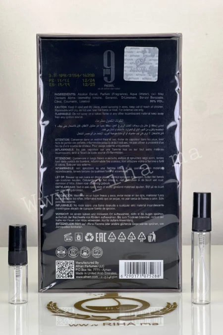 decantage 9PM Rebel Afnan Eau de Parfum 100ml prix maroc