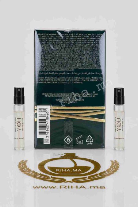 Decantage Stronger With You Sandalwood Giorgio Armani Eau De Parfum prix maroc
