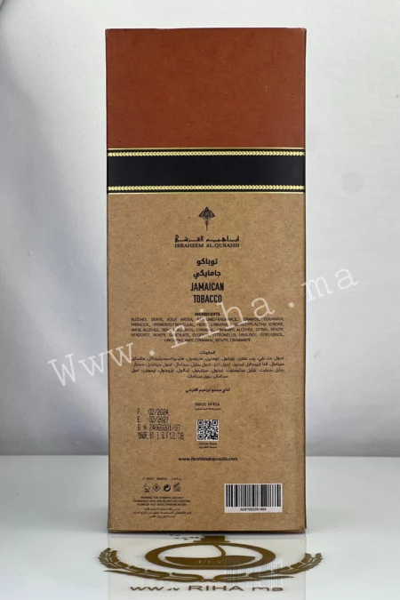Jamaican Tobacco Ibraheem AlQurashi Eau de Parfum 100ml prix maroc