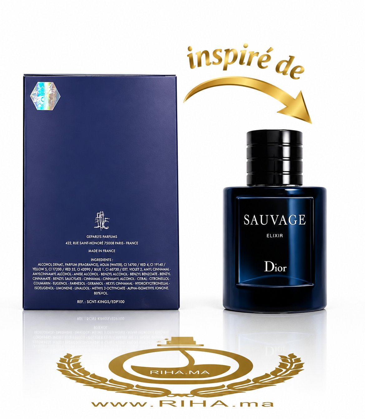 Scent of Kings Geparlys - inspiré de Sauvage Elixir Scent of Kings Geparlys - inspiré de Sauvage Elixir