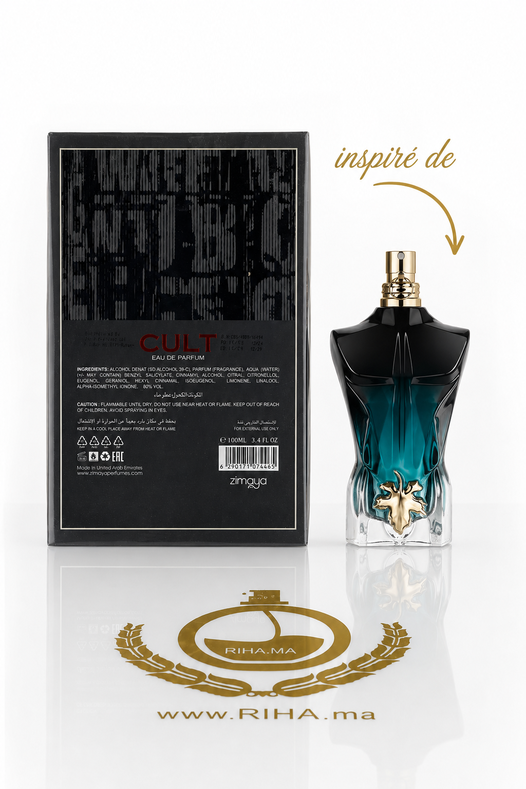 Cult Zimaya Eau de Parfum 100ml - inspiré de J.P.G Le Beau Cult Zimaya Eau de Parfum 100ml - inspiré de J.P.G Le Beau