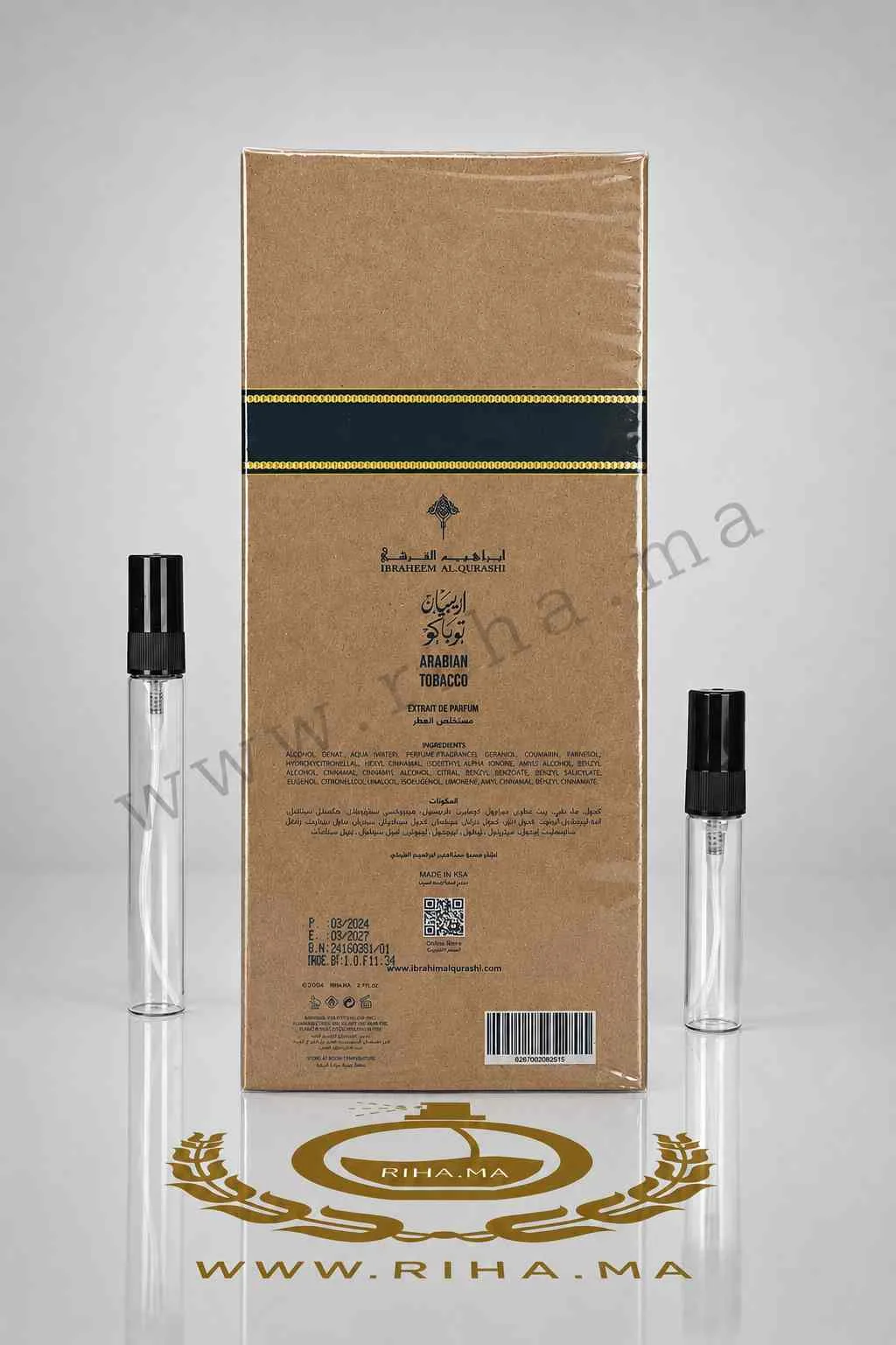 Decantage Arabian Tobacco Ibraheem AlQurashi Eau de Parfum prix maroc