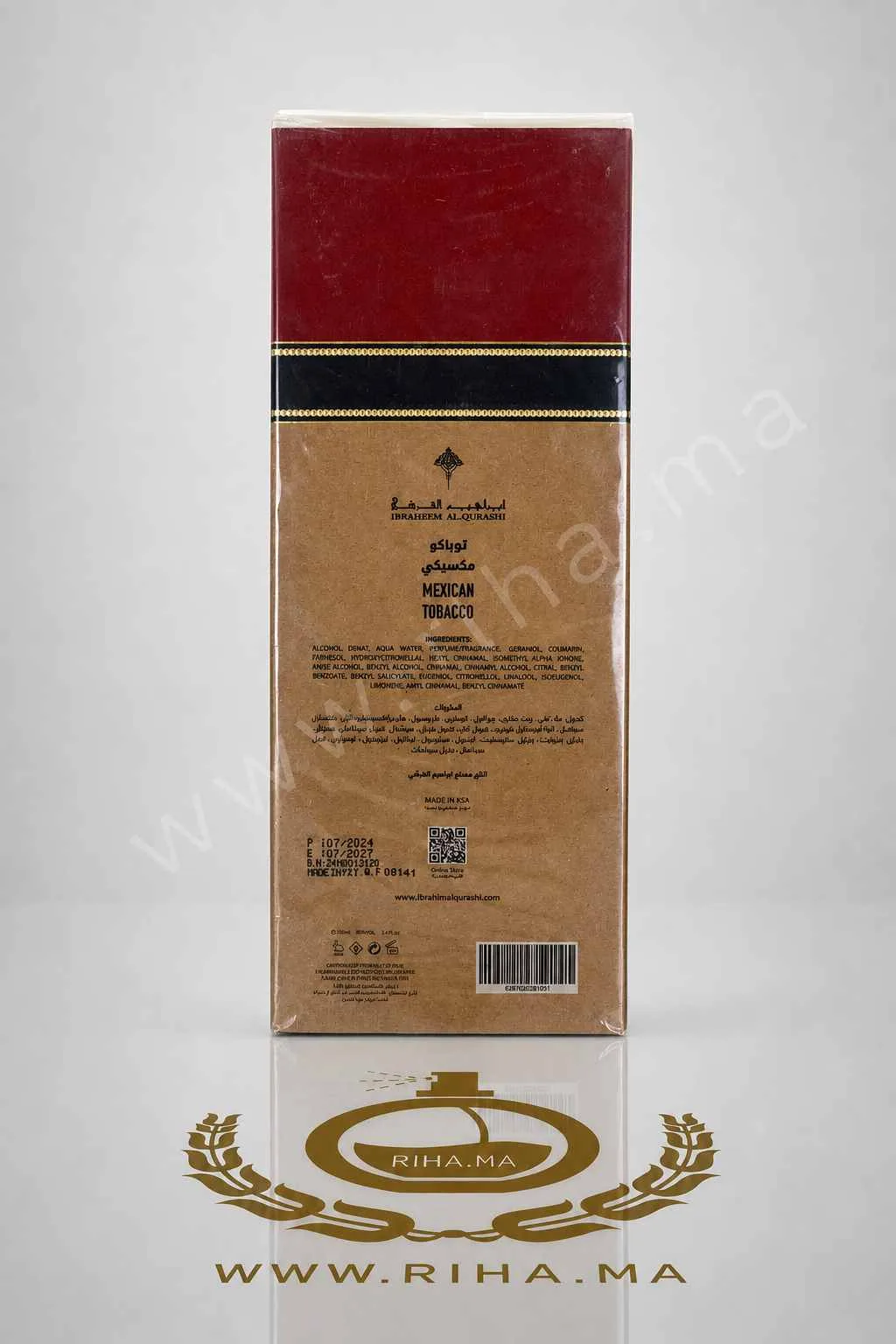 Mexican Tobacco Ibraheem AlQurashi Eau de Parfum 100ML PRIX MAROC