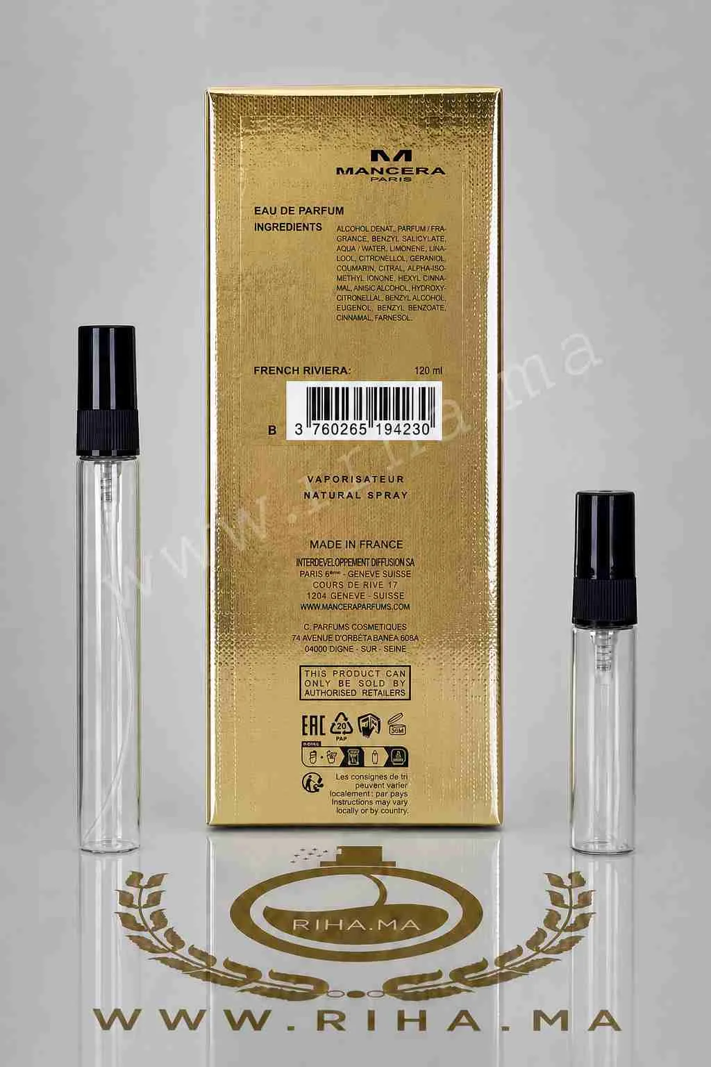 Decantage French Riviera Mancera prix maroc