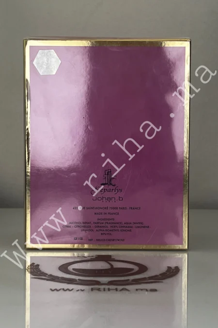 Cherry Delice Johan B Eau De Parfum pour femme 85ml prix maroc