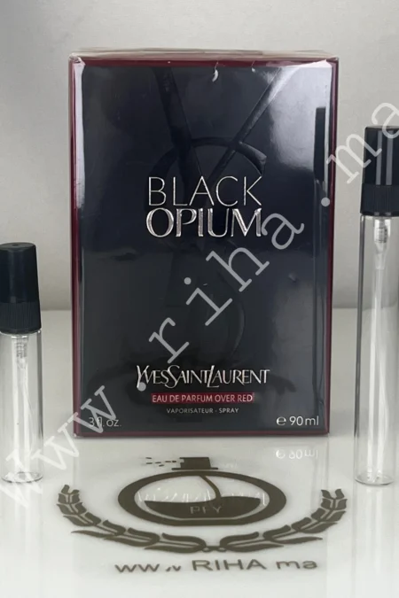 Decantage Black Opium Eau De Parfum Over Red Yves Saint Laurent pour femme prix maroc