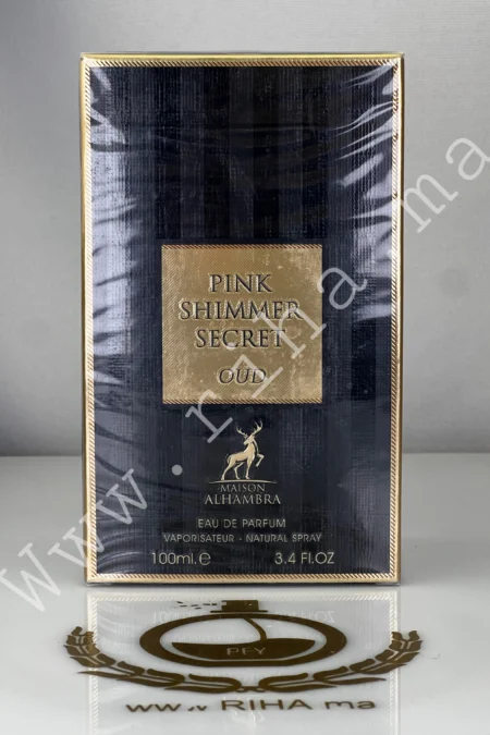 Pink Shimmer Secret Oud Maison Alhambra Eau De Parfum 100ml pour femme prix maroc