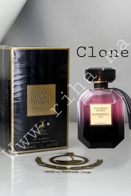 Pink Shimmer Secret Oud Maison Alhambra Eau De Parfum 100ml pour femme prix maroc