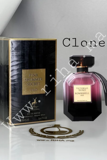 Pink Shimmer Secret Oud Maison Alhambra Eau De Parfum 100ml pour femme prix maroc