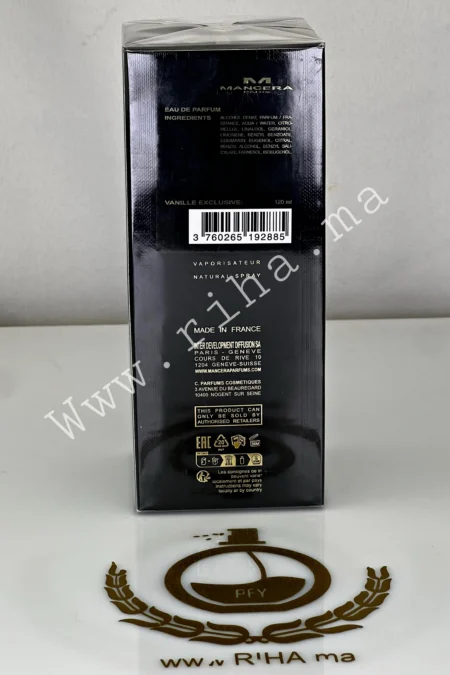 Vanille Exclusive Mancera Eau De Parfum Pour Homme et Femme  