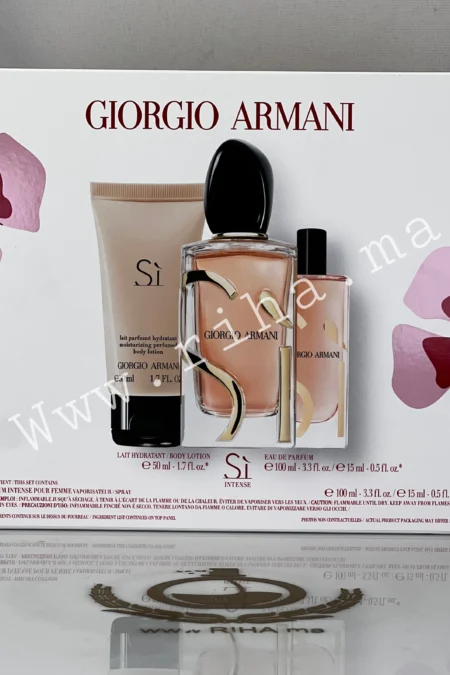 Coffret Si Eau de Parfum Intense Giorgio Armani Pour Femme